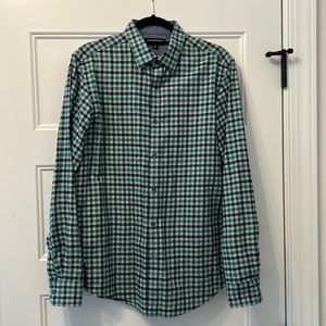 Like New Banana Republic Check button down Sz M.